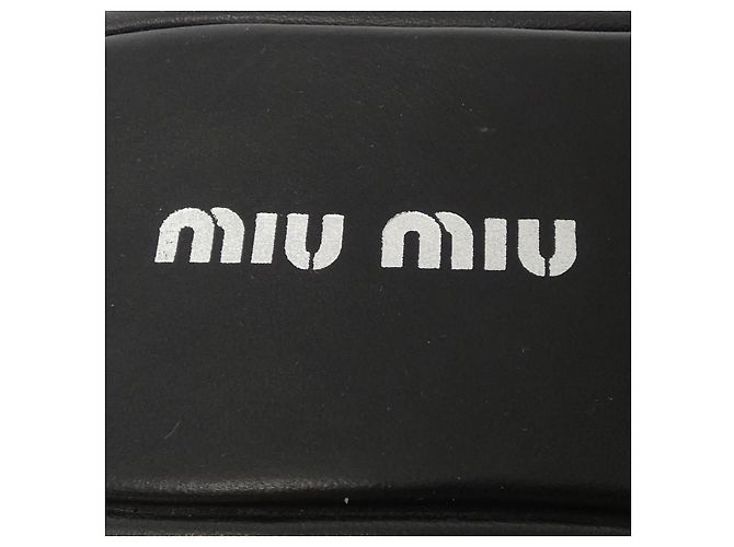 Sandali Miu Miu in pelle nera Nero - vista 6