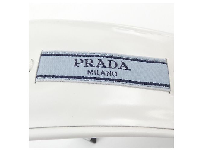 Prada 1XX657 Sandalen aus Leder Weiß - Ansicht 6