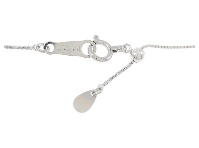 Autre Marque Platinum Diamond Necklace Silvery - view 5