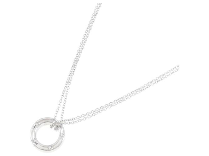 Autre Marque Collar Damiani D Side en oro blanco 750 y diamantes Plata - vista 2
