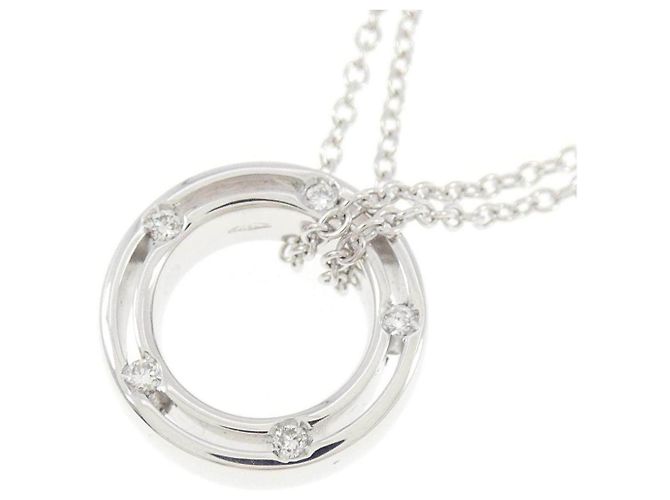 Autre Marque Collar Damiani D Side en oro blanco 750 y diamantes Plata - vista 3