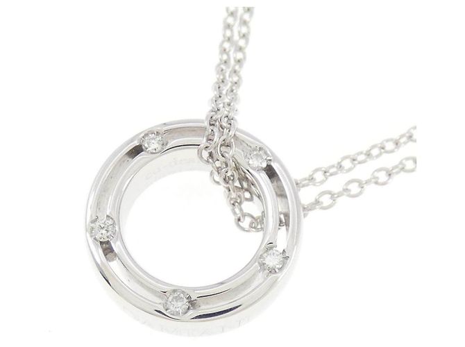 Autre Marque Collar Damiani D Side en oro blanco 750 y diamantes Plata - vista 4