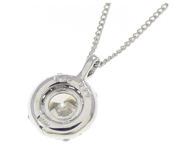Autre Marque Colar de platina e diamantes Prata - vista 4