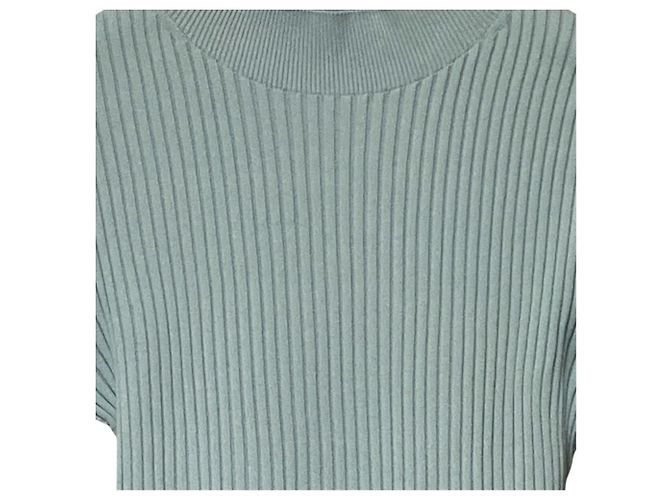 Autre Marque PLST Wholegarment Peplum Pullover Grün - Ansicht 2