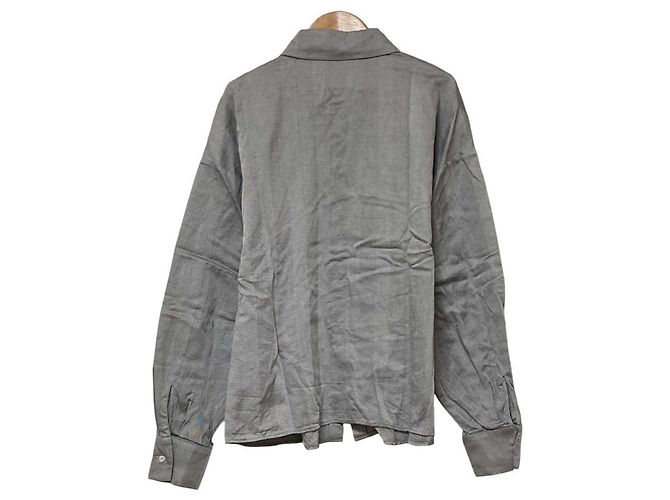 Armani Exchange Langarmhemd mit Fischgrätenmuster Braun - Ansicht 2