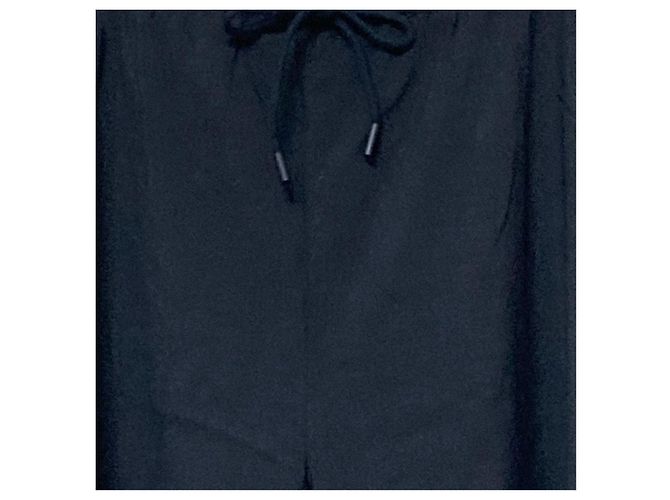 Autre Marque Pantaloni Wide Lacoste Nero - vista 2