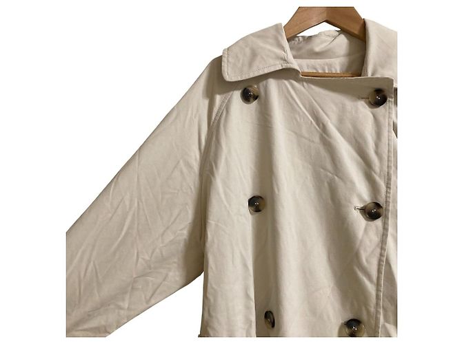 Autre Marque Trench Coat ZARA Blanco Crudo - vista 2