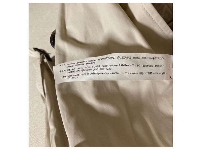Autre Marque Trench Coat ZARA Blanco Crudo - vista 4