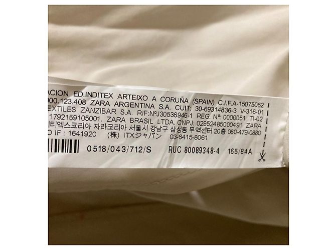 Autre Marque Trench Coat ZARA Blanco Crudo - vista 5