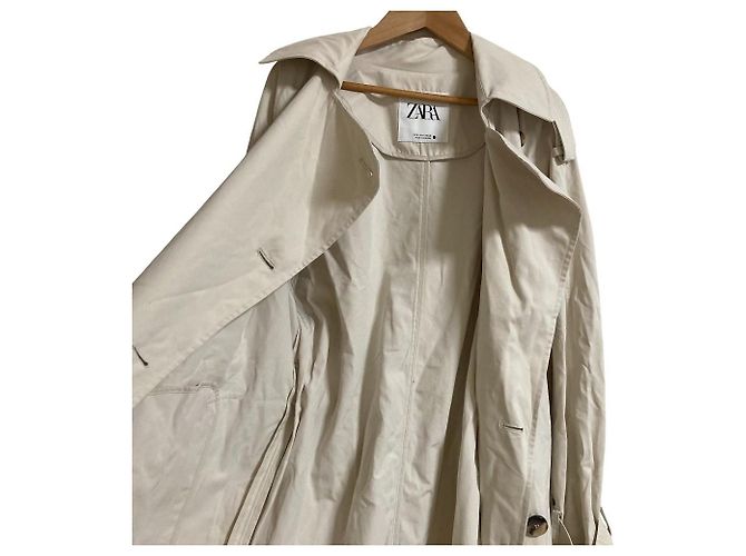 Autre Marque Trench Coat ZARA Blanco Crudo - vista 7