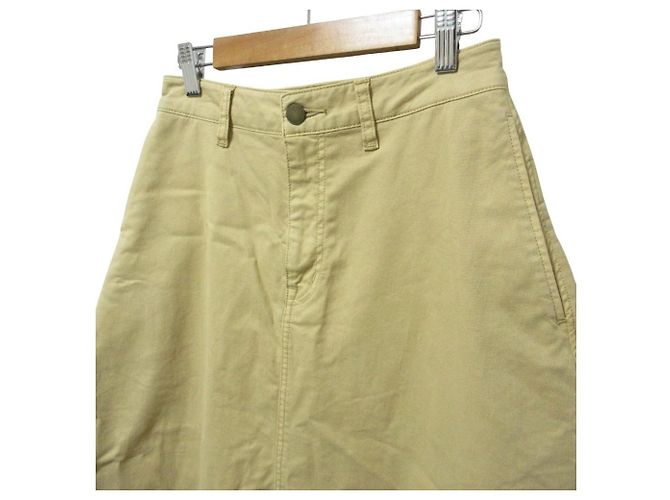 Gonna lunga a campana in twill stretch Theory Beige - vista 4