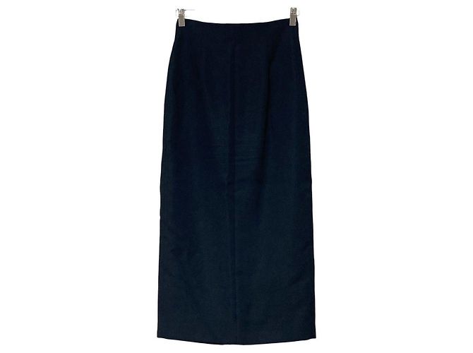 Autre Marque Falda larga y ajustada ASTRAET con botones frontales Azul Azul marino - vista 2