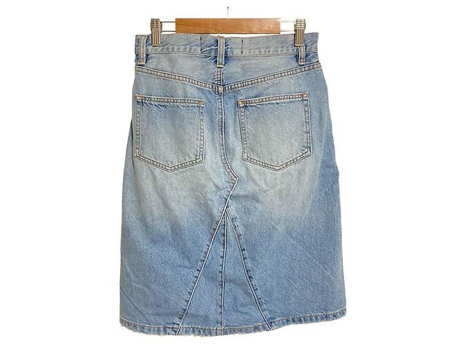 Marc by Marc Jacobs ICON SKIRT Gonna in denim Blu - vista 2