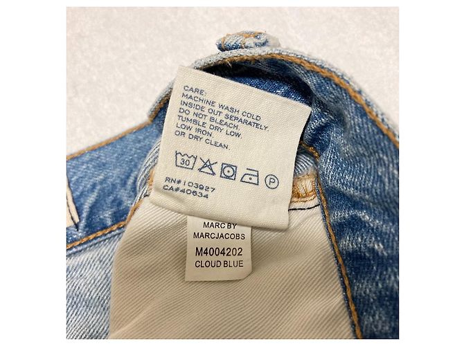 Marc by Marc Jacobs ICON SKIRT Gonna in denim Blu - vista 5