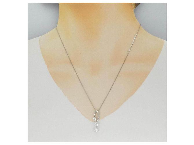 Autre Marque Collana di diamanti PT900 PT850 Argento - vista 6