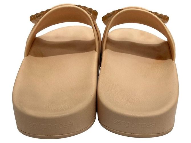 Autre Marque Sandali slide Sergio Rossi SR JELLY Beige - vista 10