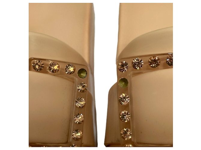 Autre Marque Sandali slide Sergio Rossi SR JELLY Beige - vista 14