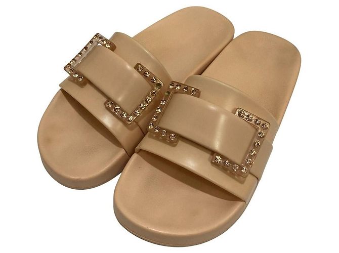 Autre Marque Sandali slide Sergio Rossi SR JELLY Beige - vista 2