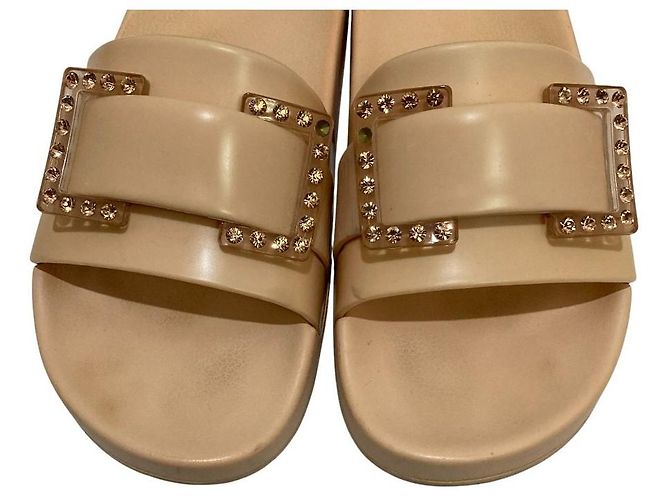 Autre Marque Sandali slide Sergio Rossi SR JELLY Beige - vista 5