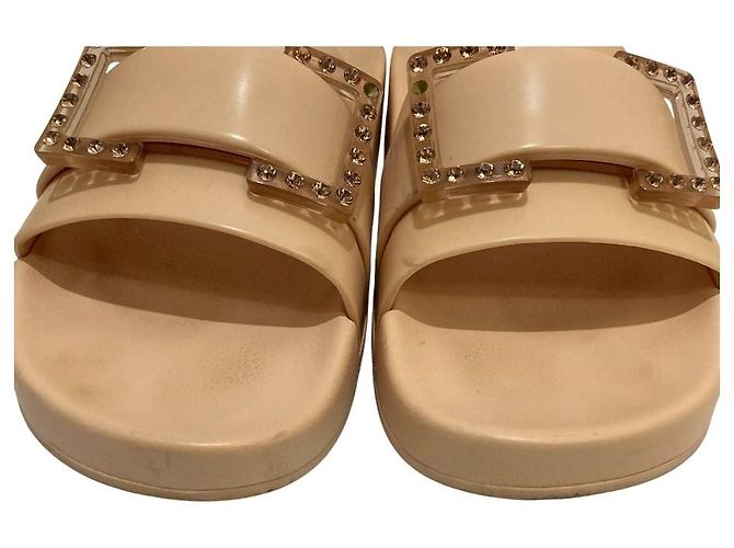 Autre Marque Sandali slide Sergio Rossi SR JELLY Beige - vista 6