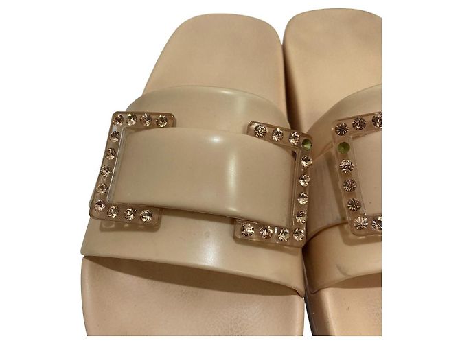 Autre Marque Sandali slide Sergio Rossi SR JELLY Beige - vista 7
