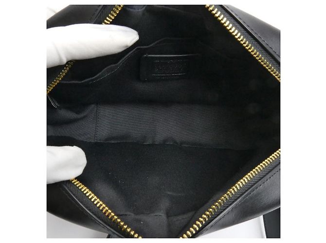 Borsa a tracolla COACH Jamie in tela rivestita Marrone Nero - vista 4