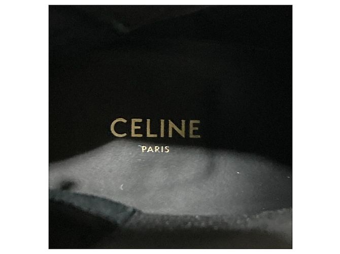 Céline Botas curtas Celine Jaquno Preto Branco - vista 14
