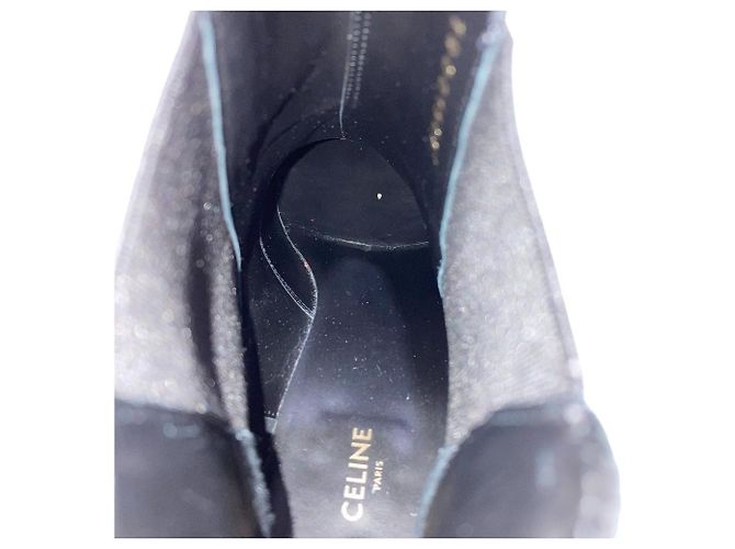 Céline Botas curtas Celine Jaquno Preto Branco - vista 15