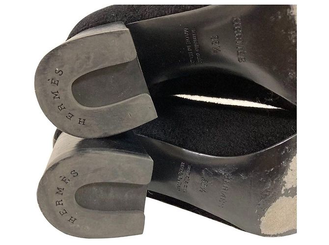 Hermès Jenna60 Lederstiefel Schwarz - Ansicht 11