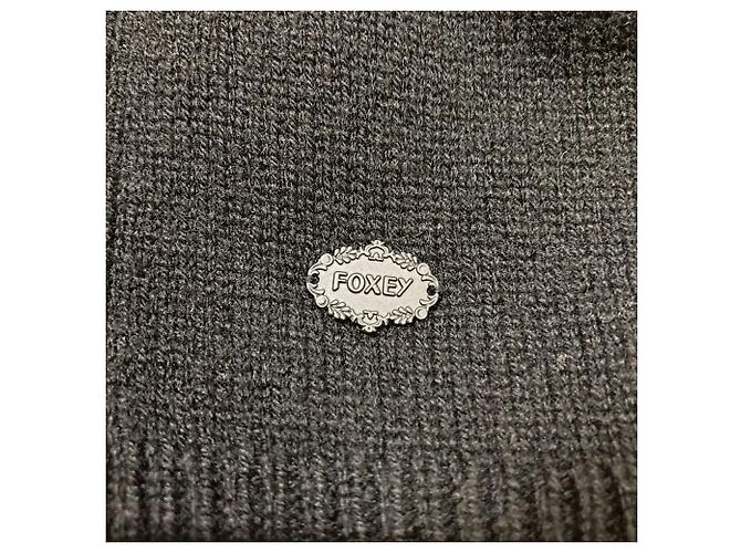 Autre Marque Capa de cashmere e pele de raposa FOXEY Preto - vista 3