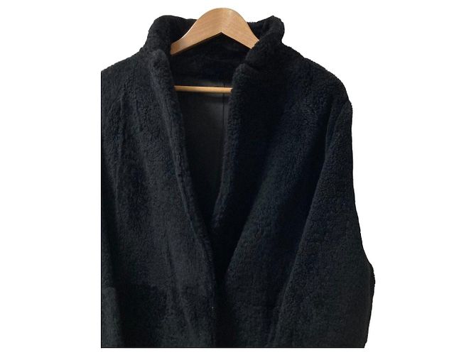 Autre Marque SWINSWING Lammfellmantel Schwarz - Ansicht 2