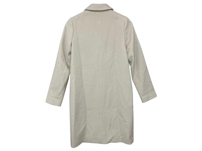Theory luxe Wool Chester Coat White Eggshell - view 2
