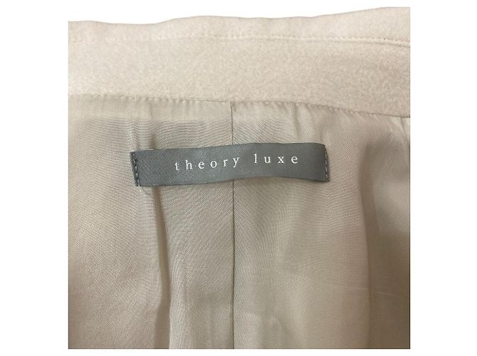 Theory luxe Wool Chester Coat White Eggshell - view 5