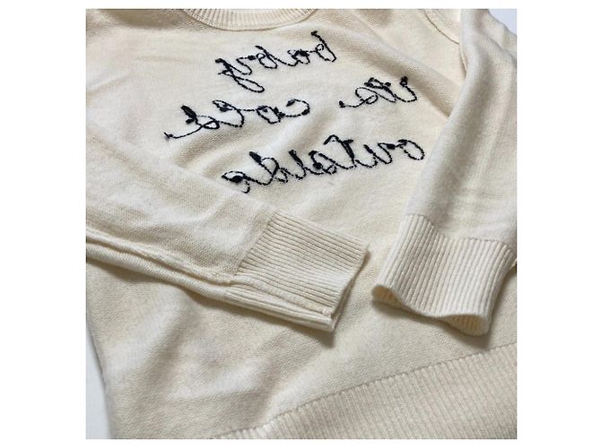 Kate Spade BROOME STREET Strickpullover mit Stickerei Weiß Aus weiß - Ansicht 9