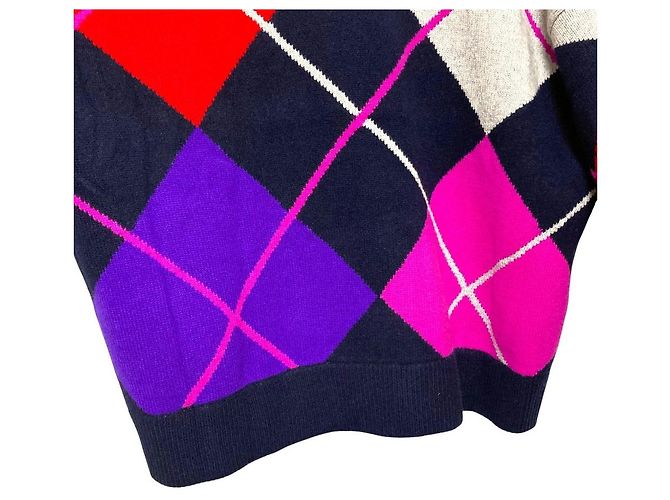 Autre Marque nagonstans Argyle Strickpullover Blau - Ansicht 5
