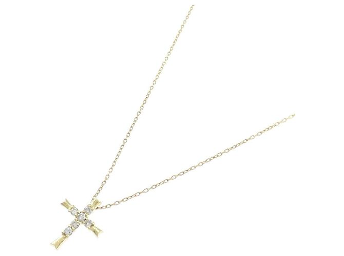 Autre Marque Collana Croce Diamanti Au750 D'oro - vista 2