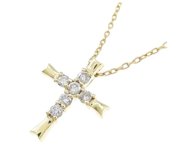 Autre Marque Collana Croce Diamanti Au750 D'oro - vista 3