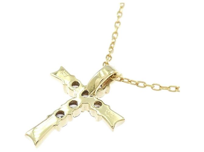 Autre Marque Collana Croce Diamanti Au750 D'oro - vista 4