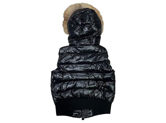 Moncler Nylon Daunenweste Schwarz - Ansicht 2