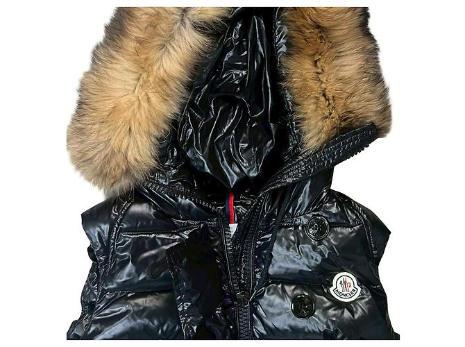 Moncler Nylon Daunenweste Schwarz - Ansicht 3