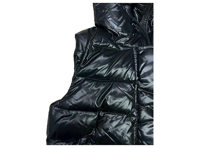 Moncler Nylon Daunenweste Schwarz - Ansicht 4