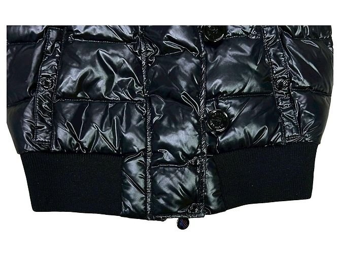 Moncler Nylon Daunenweste Schwarz - Ansicht 6