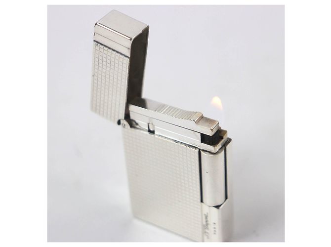 Autre Marque Dupont Gatsby Diamond Head Silver Feuerzeug Silber - Ansicht 4