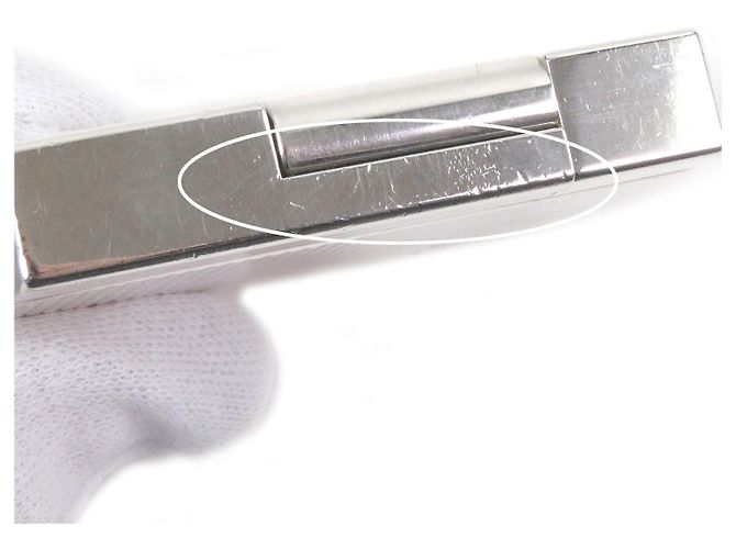 Autre Marque Dupont Gatsby Diamond Head Silver Feuerzeug Silber - Ansicht 6
