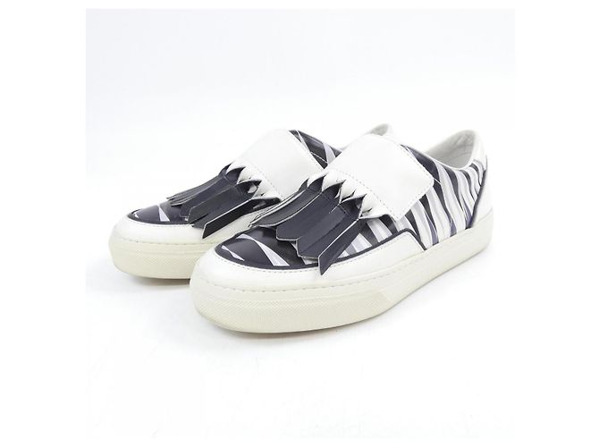 Baskets Tod's Noir Blanc - vue 3