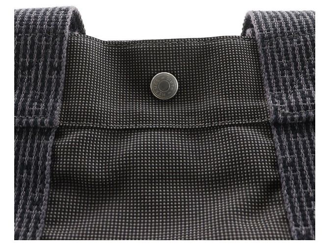 Hermès Hermes Herline GM Nylon Canvas Tote Bag Braun - Ansicht 10