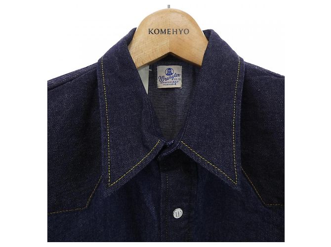 Autre Marque Camicia Wrangler S9093 Blu - vista 5