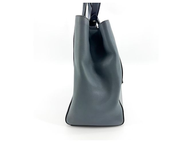 Fendi 2Jours Leather Medium Blau - Ansicht 4