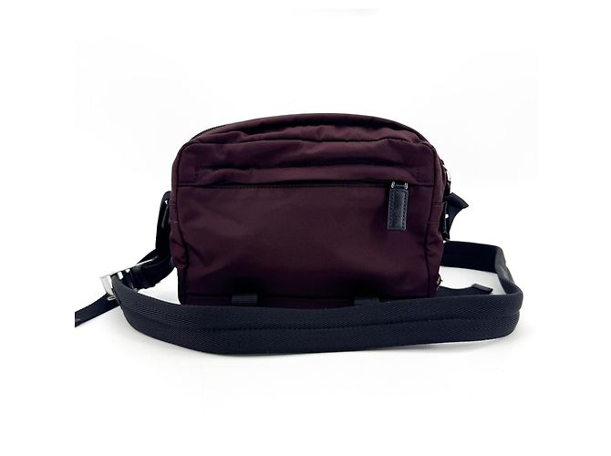 Prada Technical Zip Tessuto Small Bordeaux - Ansicht 2