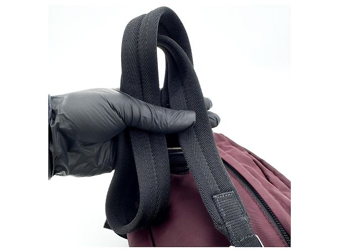 Prada Technical Zip Tessuto Small Bordeaux - Ansicht 7